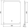Mexen Nida bathroom mirror illuminated 50 x 70 cm, LED 6000K, anti-fog - 9806-050-070-611-00
