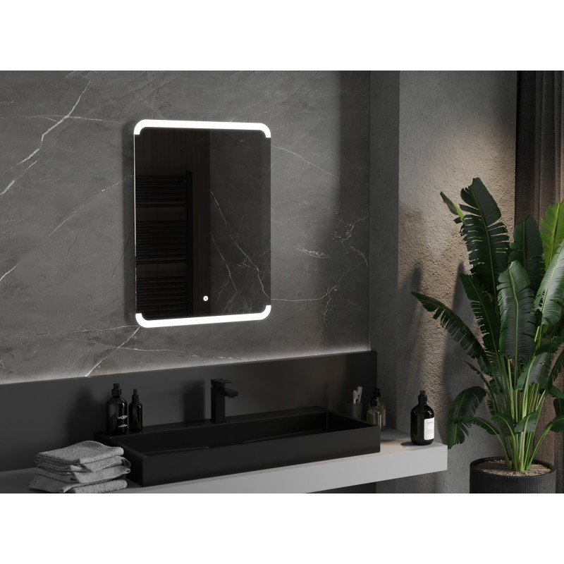 Mexen Nida illuminated bathroom mirror 60 x 80 cm, LED 6000K, anti-fog - 9806-060-080-611-00