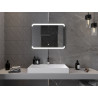 Mexen Nida illuminated bathroom mirror 80 x 60 cm, LED 6000K, anti-fog - 9806-080-060-611-00