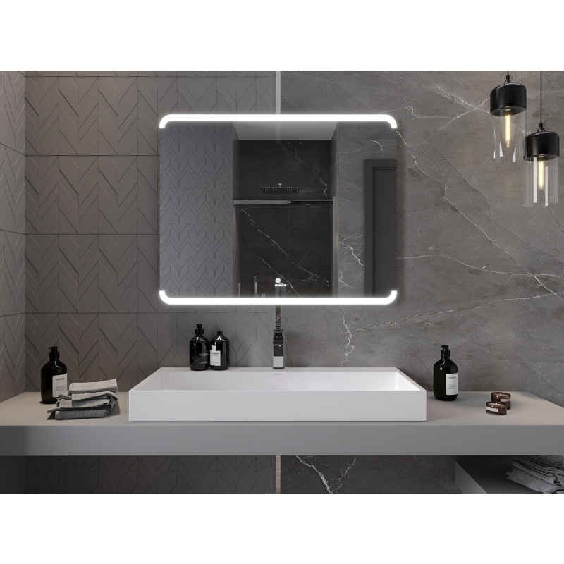 Mexen Nida illuminated bathroom mirror 100 x 80 cm, LED 6000K, anti-fog - 9806-100-080-611-00