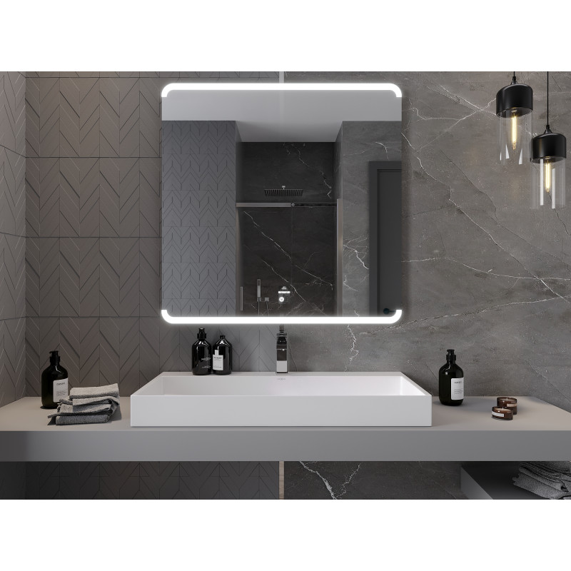 Mexen Nida illuminated bathroom mirror 100 x 100 cm, LED 6000K, anti-fog - 9806-100-100-611-00