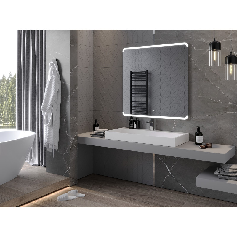 Mexen Nida illuminated bathroom mirror 100 x 100 cm, LED 6000K, anti-fog - 9806-100-100-611-00