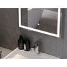 Mexen Onyx illuminated bathroom mirror with cosmetic mirror 60 x 80 cm, LED 6000K, anti-fog - 9813-060-080-611-00