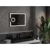 Mexen Onyx illuminated bathroom mirror with cosmetic mirror 80 x 60 cm, LED 6000K, antifog - 9813-080-060-611-00