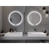 Mexen Rose illuminated bathroom mirror 70 x 70 cm, LED 6000K, demister - 9810-070-070-611-00