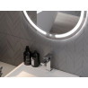Mexen Rose LED Illuminated Bathroom Mirror, Round 70 cm, LED 6000K, Anti-Fog - 9810-070-070-611-00
