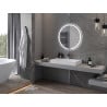 Mexen Rose illuminated bathroom mirror, round 80 cm, LED 6000K, anti-fog - 9810-080-080-611-00