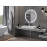 Mexen Rose illuminated bathroom mirror, round 90 cm, LED 6000K, anti-fog - 9810-090-090-611-00