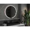 Mexen Rose illuminated bathroom mirror, round 100 cm, LED 6000K, antifog - 9810-100-100-611-00