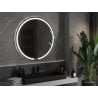 Mexen Rose illuminated bathroom mirror, round 100 cm, LED 6000K, demister - 9810-100-100-611-00