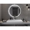 Mexen Rose illuminated bathroom mirror, round 100 cm, LED 6000K, demister - 9810-100-100-611-00