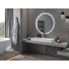 Mexen Rose illuminated bathroom mirror, round 100 cm, LED 6000K, anti-fog - 9810-100-100-611-00