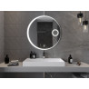 Mexen Ella illuminated bathroom mirror with cosmetic mirror, round 90 cm, LED 6000K, anti-fog - 9811-090-090-611-00