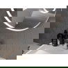 Mexen Ella illuminated bathroom mirror with a makeup mirror, round 100 cm, LED 6000K, demister - 9811-100-100-611-00