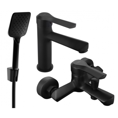 Mexen Sabre R62 bathtub set, Black - 72103R62-70