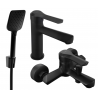 Mexen Sabre R62 bathtub set, Black - 72103R62-70