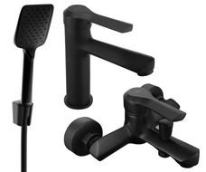 Mexen Sabre R62 bathtub set, Black - 72103R62-70