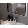 Mexen Erma illuminated bathroom mirror 60 x 80 cm, LED 6000K, demister, black frame - 9814-060-080-611-70