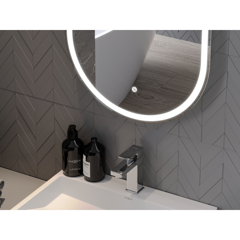 Mexen Bono illuminated bathroom mirror 45 x 120 cm, LED 6000K, anti-fog - 9816-045-120-611-00