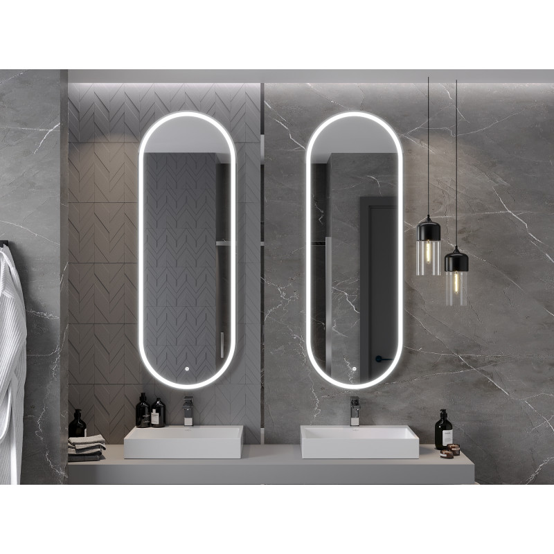 Mexen Bono illuminated bathroom mirror 55 x 155 cm, LED 6000K, anti-fog - 9816-055-155-611-00