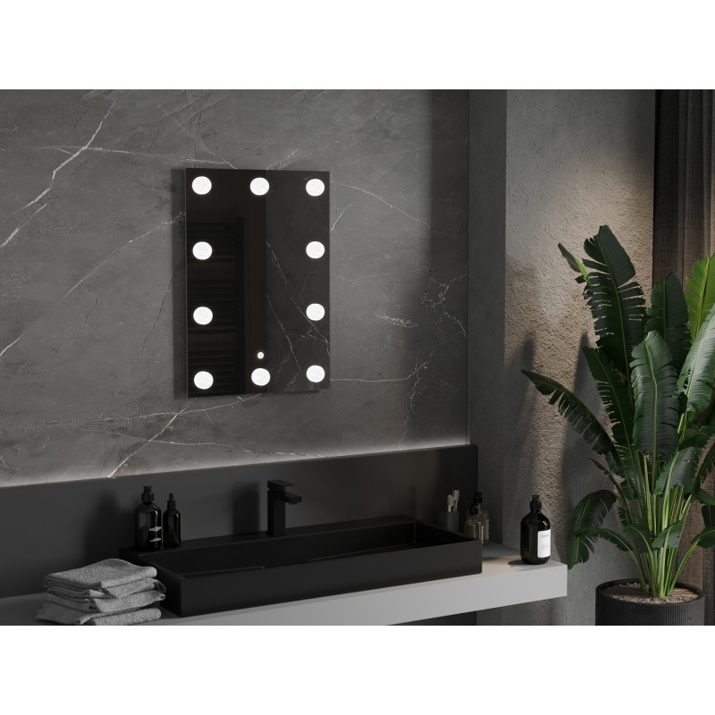 Mexen Dona illuminated bathroom mirror 50 x 70 cm, LED 6000K, anti-fog - 9818-050-070-611-00