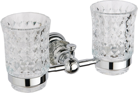 Mexen Estela double toothbrush cup, Chrome - 7011552-00