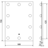 Mexen Dona illuminated bathroom mirror 50 x 70 cm, LED 6000K, demister - 9818-050-070-611-00