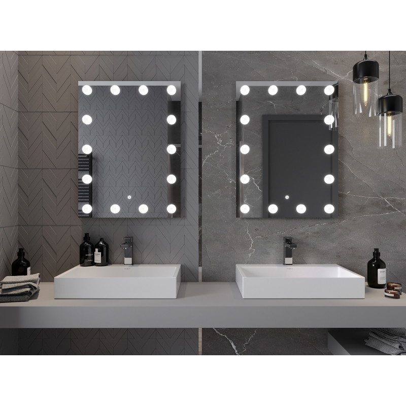 Mexen Dona backlit bathroom mirror 60 x 80 cm, LED 6000K, anti-fog - 9818-060-080-611-00