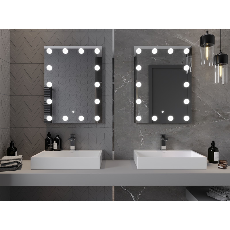 Mexen Dona illuminated bathroom mirror 60 x 80 cm, LED 6000K, anti-fog - 9818-060-080-611-00