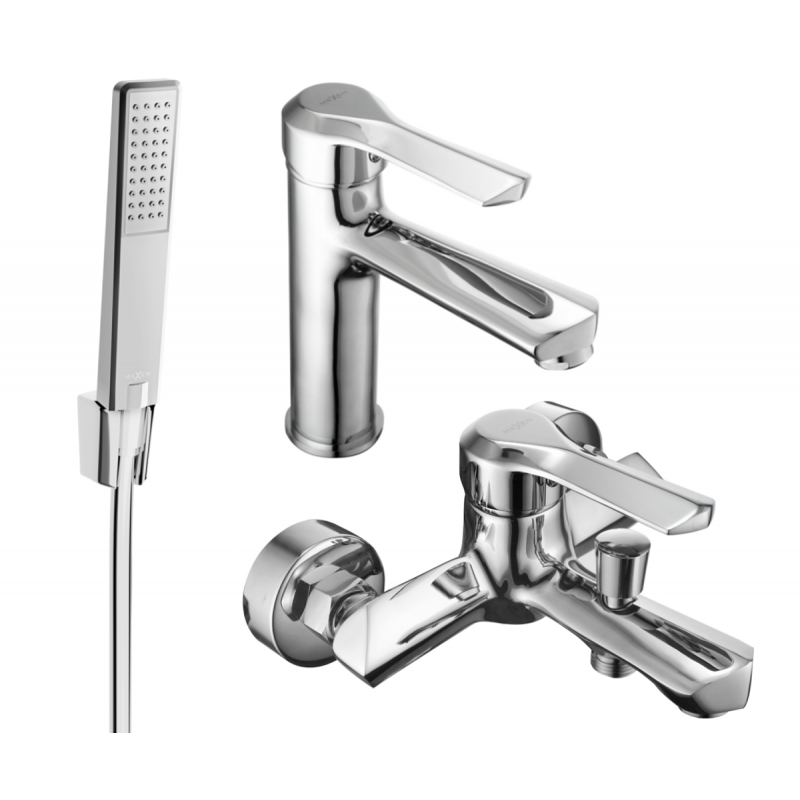 Mexen Sabre R72 Bath Set, Chrome - 72103R72-00