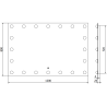 Mexen Dona LED-lit bathroom mirror 120 x 80 cm, 6000K, anti-fog - 9818-120-080-611-00