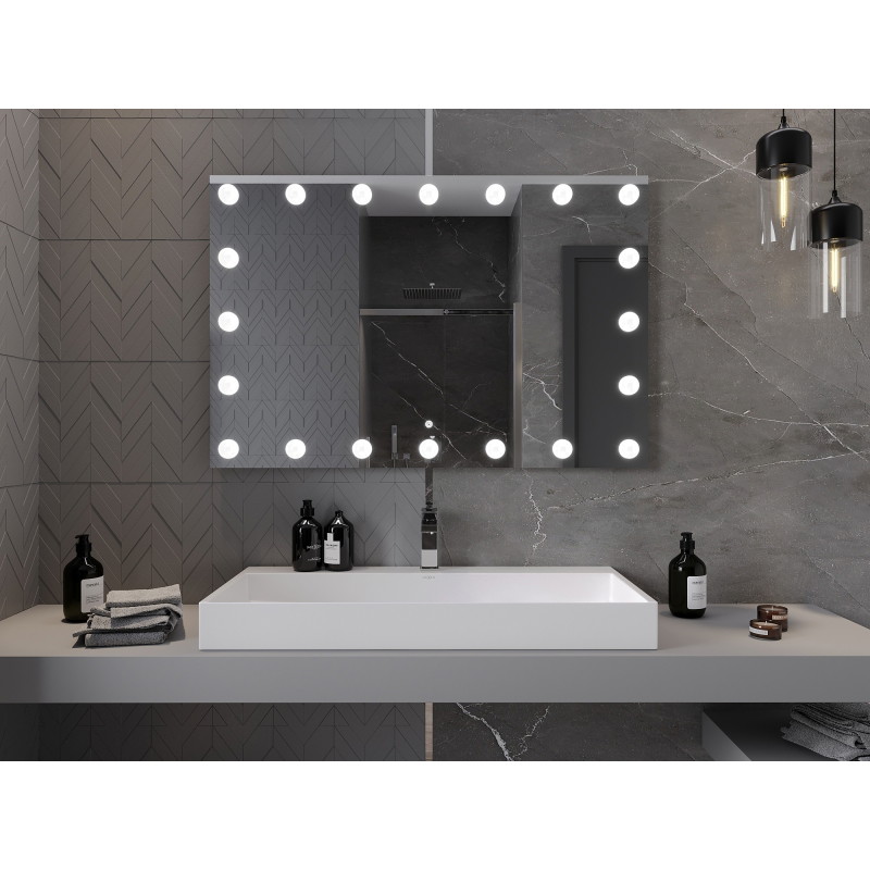 Mexen Dona LED-lit bathroom mirror 120 x 80 cm, 6000K, anti-fog - 9818-120-080-611-00