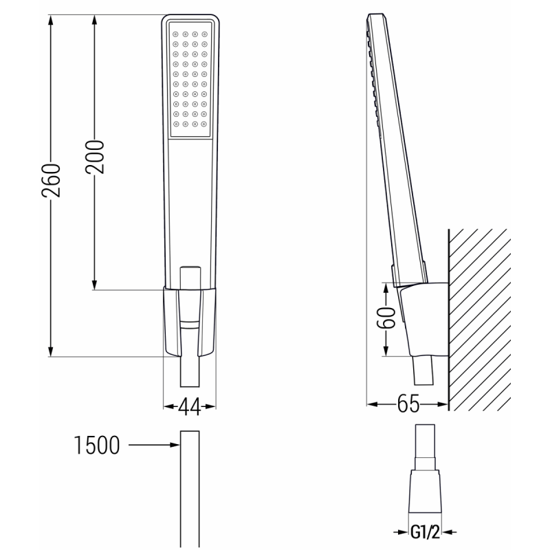 Mexen Sabre R72 Bathtub Set, Chrome - 72103R72-00
