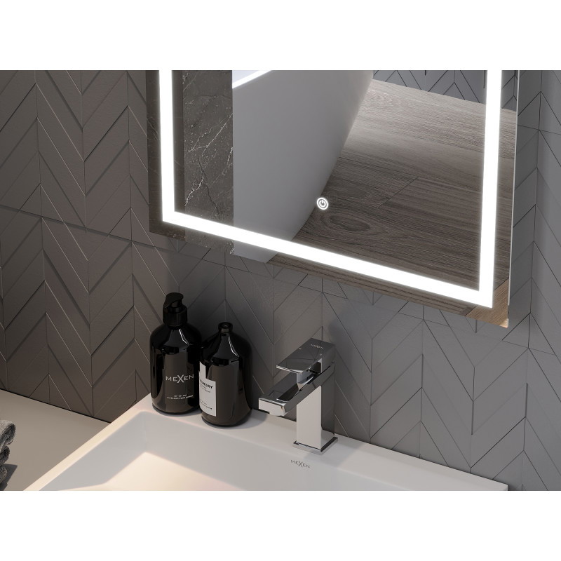Mexen Miko illuminated bathroom mirror 50 x 70 cm, LED 6000K, anti-fog - 9819-050-070-611-00
