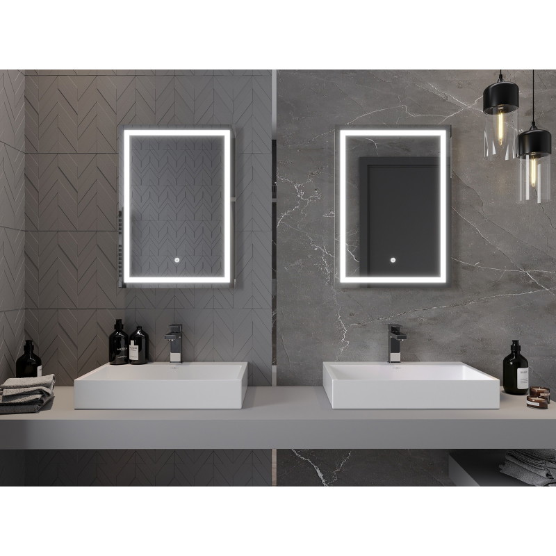 Mexen Miko backlit bathroom mirror 50 x 70 cm, LED 6000K, anti-fog - 9819-050-070-611-00