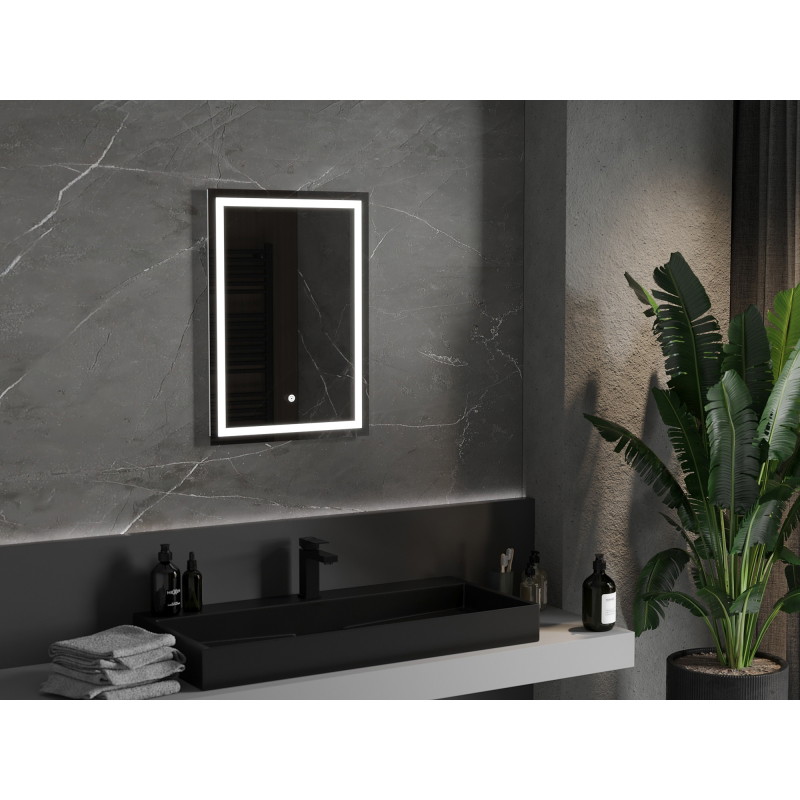 Mexen Miko backlit bathroom mirror 50 x 70 cm, LED 6000K, anti-fog - 9819-050-070-611-00