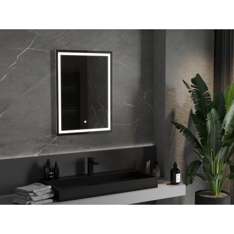 Mexen Miko illuminated bathroom mirror 60 x 80 cm, LED 6000K, anti-fog - 9819-060-080-611-00