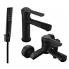 Mexen Sabre R72 bathtub set, Black - 72103R72-70