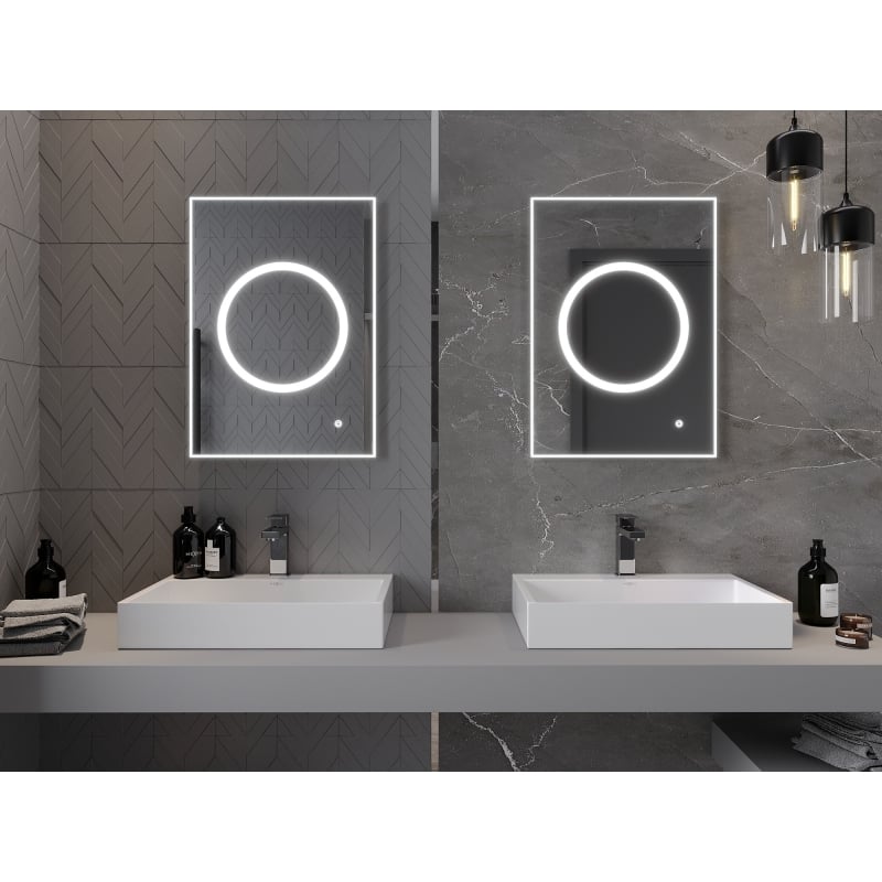 Mexen Koga illuminated bathroom mirror 50 x 70 cm, LED 6000K, anti-fog - 9821-050-070-611-00