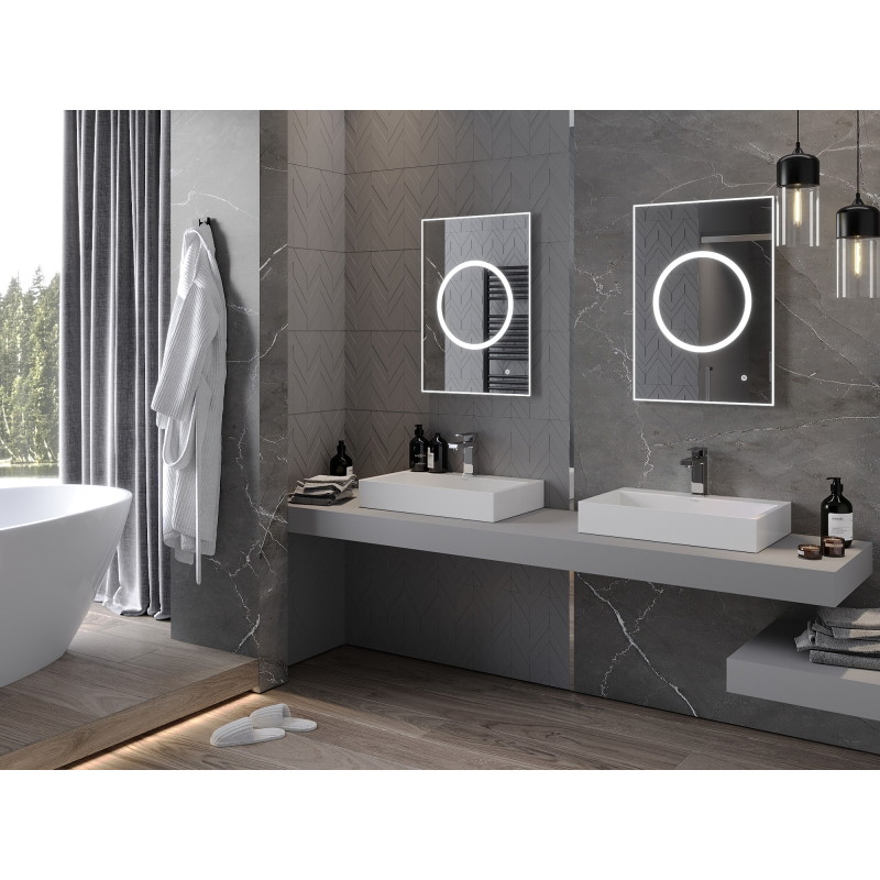 Mexen Koga illuminated bathroom mirror 50 x 70 cm, LED 6000K, anti-fog - 9821-050-070-611-00