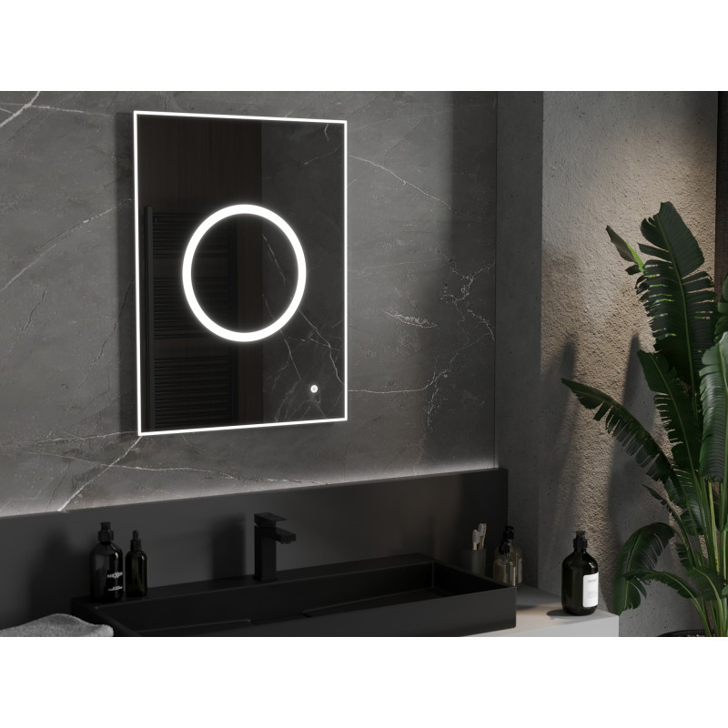 Mexen Koga backlit bathroom mirror 60 x 80 cm, LED 6000K, anti-fog - 9821-060-080-611-00