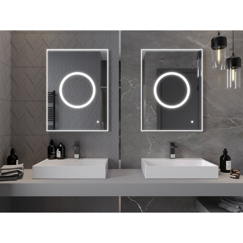 Mexen Koga illuminated bathroom mirror 60 x 80 cm, LED 6000K, anti-fog - 9821-060-080-611-00