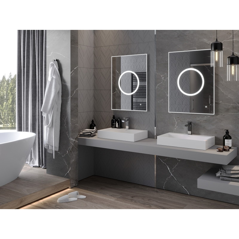 Mexen Koga illuminated bathroom mirror 60 x 80 cm, LED 6000K, anti-fog - 9821-060-080-611-00