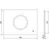 Mexen Koga illuminated bathroom mirror 80 x 60 cm, LED 6000K, antifog - 9821-080-060-611-00