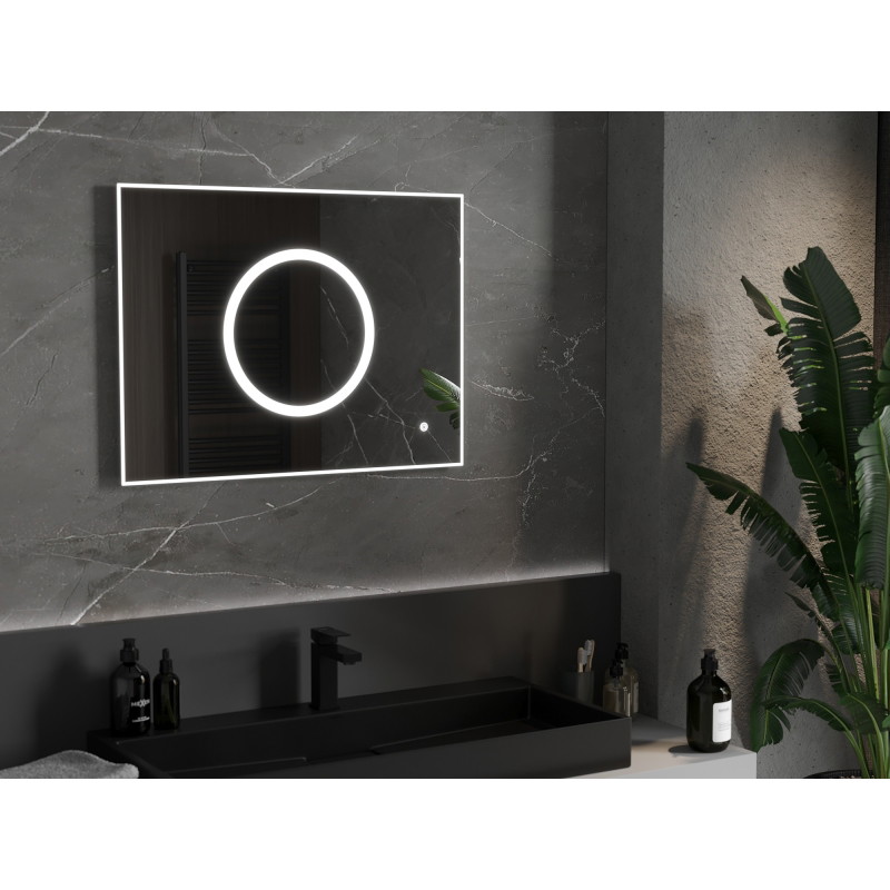 Mexen Koga illuminated bathroom mirror 80 x 60 cm, LED 6000K, antifog - 9821-080-060-611-00