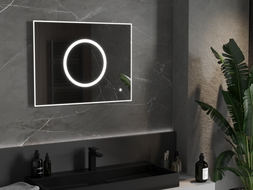 Mexen Koga  Illuminated Bathroom Mirror 80 x 60 cm, LED 6000K, Anti-Fog - 9821-080-060-611-00