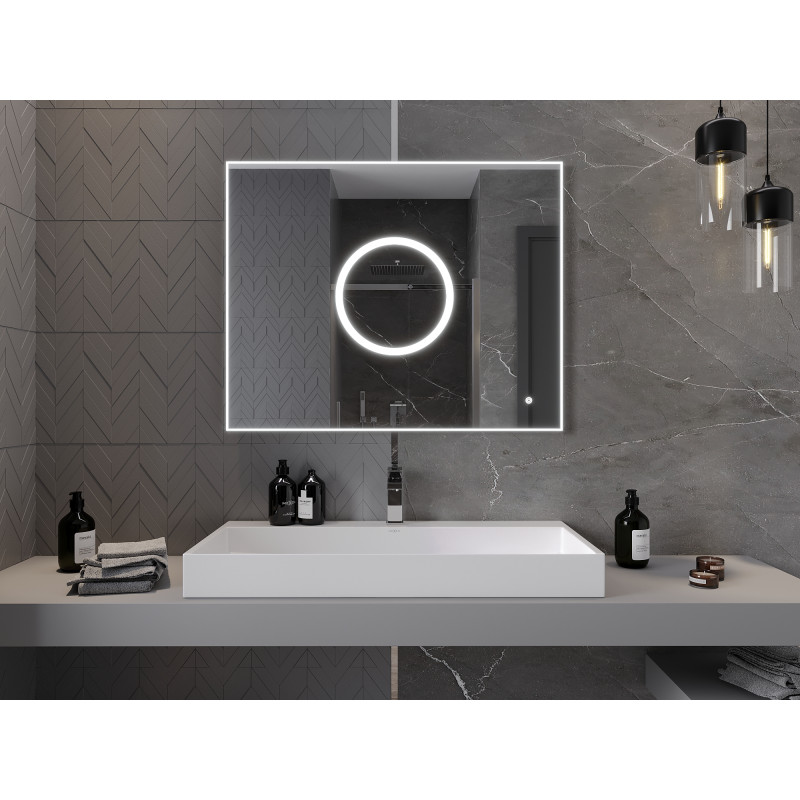 Mexen Koga illuminated bathroom mirror 100 x 80 cm, LED 6000K, antifog - 9821-100-080-611-00