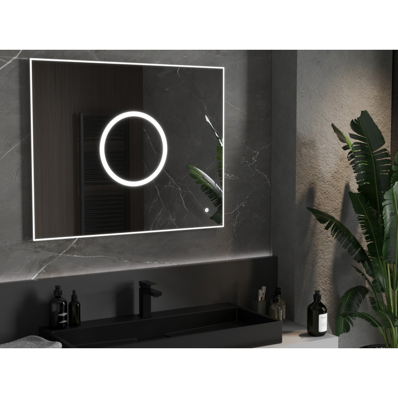 Mexen Koga LED Illuminated Bathroom Mirror 100 x 80 cm, LED 6000K, Anti-Fog - 9821-100-080-611-00