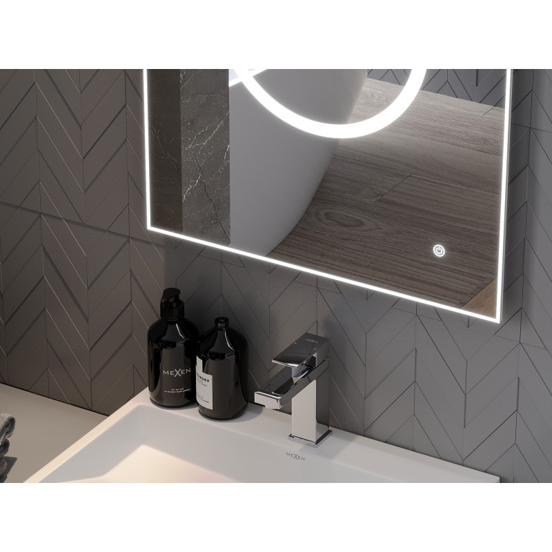 Mexen Koga illuminated bathroom mirror 100 x 80 cm, LED 6000K, anti-fog - 9821-100-080-611-00