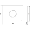 Mexen Koga illuminated bathroom mirror 100 x 80 cm, LED 6000K, demister - 9821-100-080-611-00